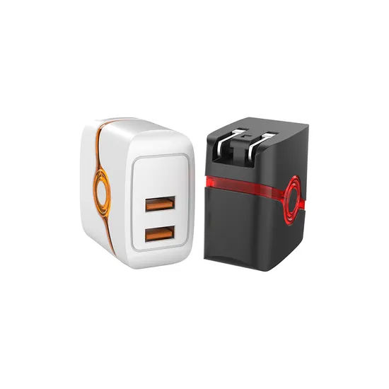 Chargeur domestique 18W QC 3.0 blanc/noir 2USB